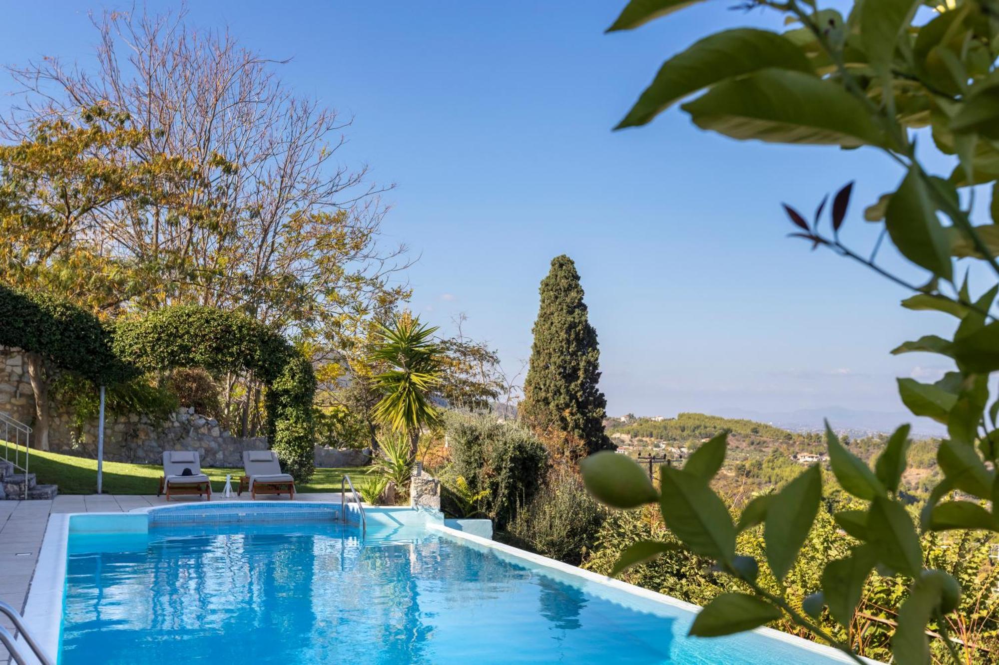 Villa Marrone Splendid Seaview Markopoulon Oropou Bagian luar foto