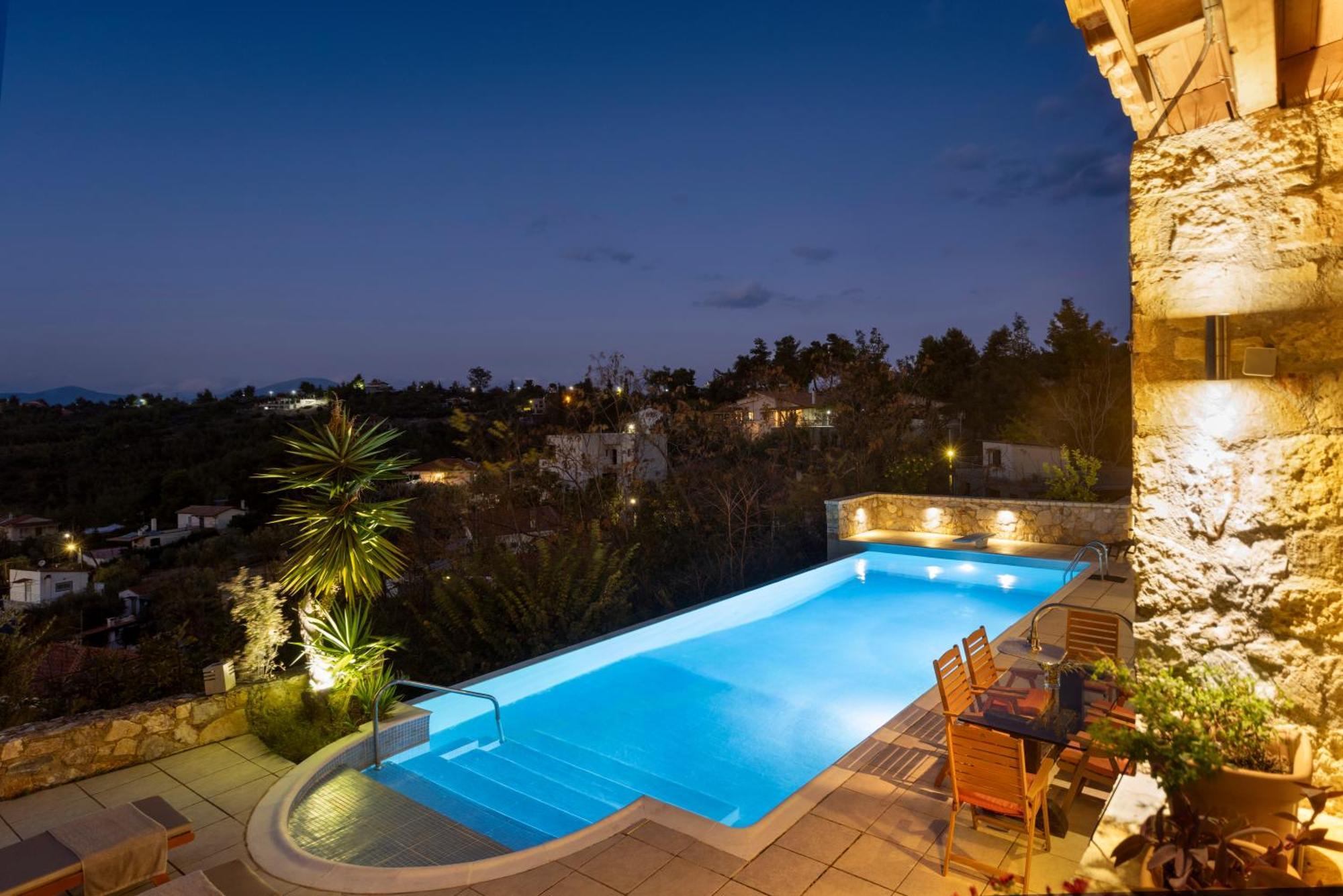 Villa Marrone Splendid Seaview Markopoulon Oropou Bagian luar foto