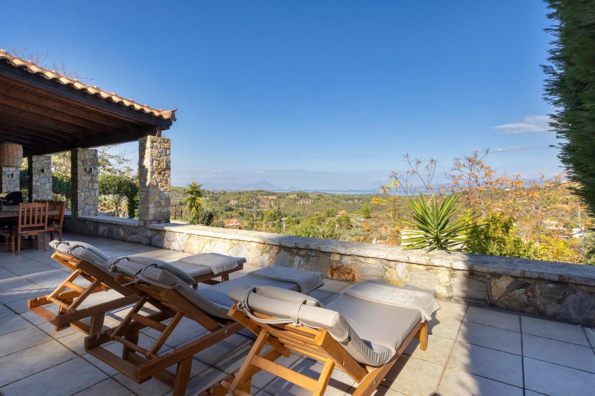 Villa Marrone Splendid Seaview Markopoulon Oropou Bagian luar foto