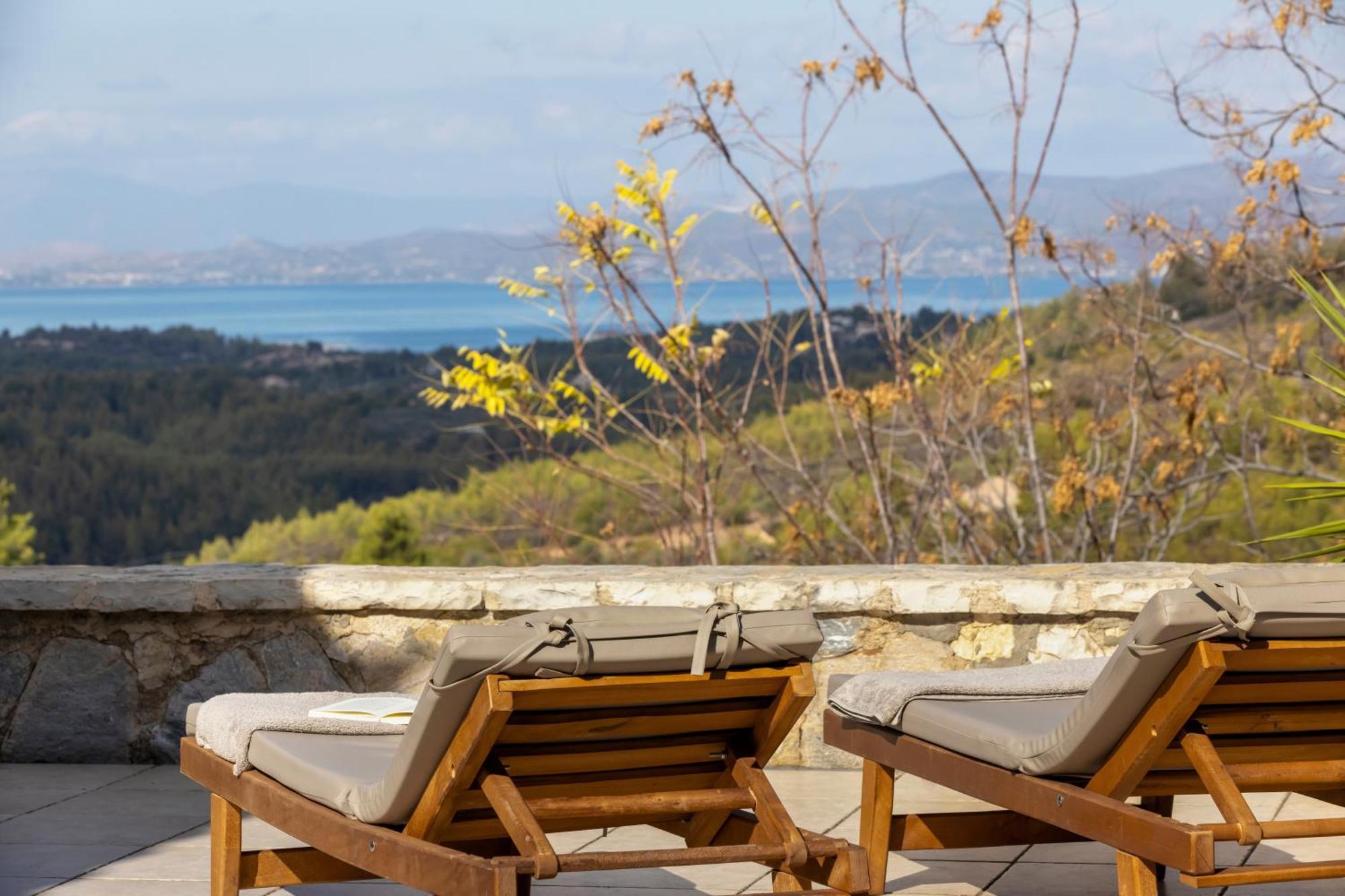 Villa Marrone Splendid Seaview Markopoulon Oropou Bagian luar foto