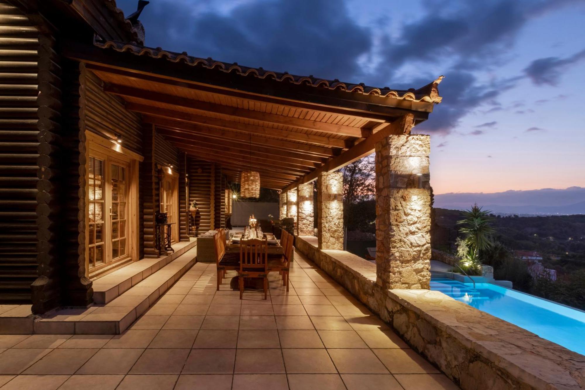Villa Marrone Splendid Seaview Markopoulon Oropou Bagian luar foto