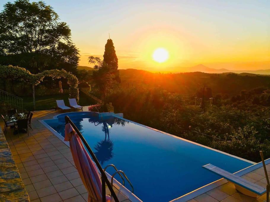 Villa Marrone Splendid Seaview Markopoulon Oropou Bagian luar foto